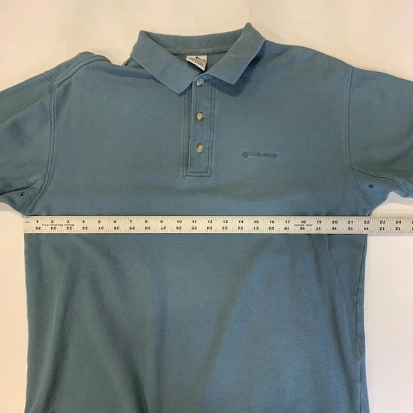 Columbia Men's Classic 100% Cotton Short Sleeve Collared Polo Shirt Size L‎ - Picture 10 of 12